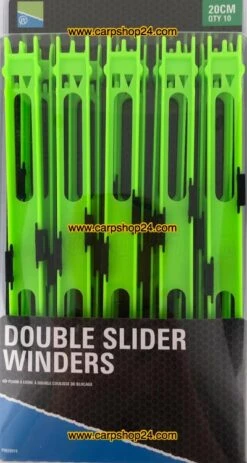 Preston DOUBLE SLIDER WINDERS - 6 Opties -Visserij Benodigdheden Winkel Preston Double Slider Winders Tuigen 20cm Groen P0020026 min 2