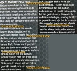 Preston F1 MAGGOT POLE RIGS -Visserij Benodigdheden Winkel Preston F1 Maggot Pole Rigs Tuigen 1 min