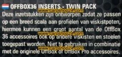 Preston 36 SPARES INSERT TWIN PACK - 4 Opties -Visserij Benodigdheden Winkel Preston Inserts Twin Pack min