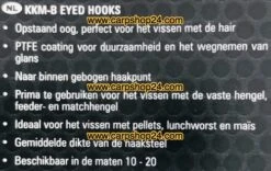 Preston KKM-B EYED BARBLESS -Visserij Benodigdheden Winkel Preston KKM B Eyed Barbless Haaken Weerhaakloos Oog 1 min