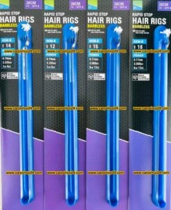 Preston KKM-B RAPID STOP HAIR RIGS BARBLESS -Visserij Benodigdheden Winkel Preston KKM B Rapid Stop Hair Rigs Barbless Onderlijnen Weerhaakloos 38cm min