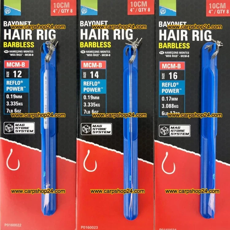 Preston MCM-B BANDED & BAYONET HAIR RIG BARBLESS 10cm - 6 Opties 3 Preston MCM-B BANDED & BAYONET HAIR RIG BARBLESS 10cm - 6 Opties - Afbeelding 3