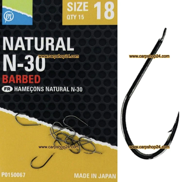 Preston NATURAL N-30 BARBED - 5 Opties 1 Preston NATURAL N-30 BARBED - 5 Opties