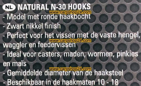 Preston NATURAL N-30 BARBED - 5 Opties 6 Preston NATURAL N-30 BARBED - 5 Opties - Afbeelding 6