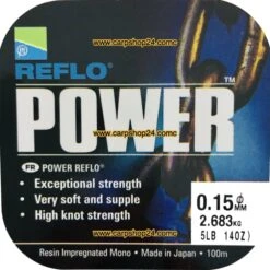 Preston REFLO POWER -Visserij Benodigdheden Winkel Preston Reflo Power Nylon Draad 015mm P0270010 min