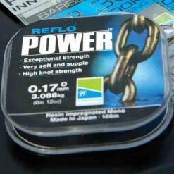 Preston REFLO POWER -Visserij Benodigdheden Winkel Preston Reflo Power Nylon Draad 1 min