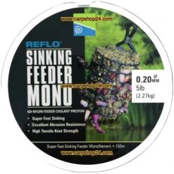 Preston REFLO SINKING FEEDER MONO -Visserij Benodigdheden Winkel Preston Reflo Sinking Feeder Mono Nylon Draad 020mm PSFM20 min