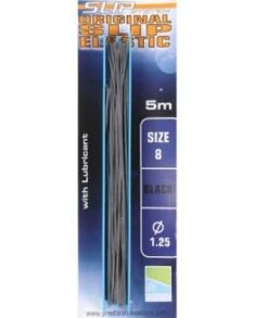 Preston SLIP ELASTIC 5m - 7 Opties -Visserij Benodigdheden Winkel Preston Slip Elastic Volle Elastiek 5m 8 125mm Black Zwart min
