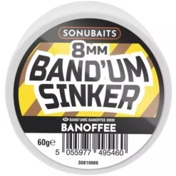 Sonubaits BAND'UM SINKERS 6mm, 8mm, 10mm -Visserij Benodigdheden Winkel Sonubaits Band Um Sinker Banoffee 8mm S0810080 min