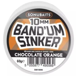 Sonubaits BAND'UM SINKERS 6mm, 8mm, 10mm -Visserij Benodigdheden Winkel Sonubaits Band Um Sinker Chocolate Orange 10mm S0810090 min