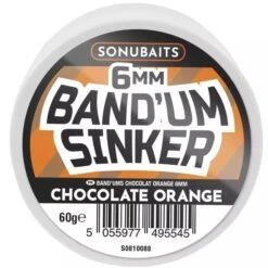 Sonubaits BAND'UM SINKERS 6mm, 8mm, 10mm -Visserij Benodigdheden Winkel Sonubaits Band Um Sinker Chocolate Orange 6mm S0810088 min