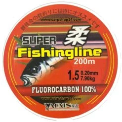 SUPER FISHING LINE FLUOROCARBON 200m -Visserij Benodigdheden Winkel Super fishing line fluorocarbon 020mm 15 min min