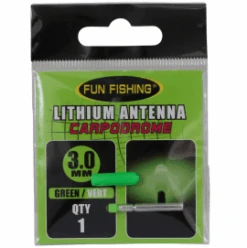 LITHIUM ANTENNA (Led) - LIGHT STICK - LICHTANTENNE -Visserij Benodigdheden Winkel antenne lithium led 30mm vert x1 groen min