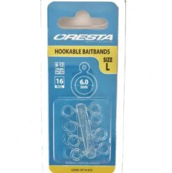 Cresta HOOKABLE BAITBANDS - 3 Opties -Visserij Benodigdheden Winkel cresta hookable bait bands L Large min