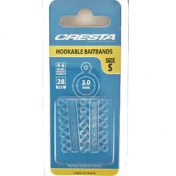 Cresta HOOKABLE BAITBANDS - 3 Opties -Visserij Benodigdheden Winkel cresta hookable bait bands M Medium min