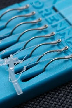 Drennan CARP PUSHSTOPS BARBLESS HOOKLENGTHS 6" - 15cm -Visserij Benodigdheden Winkel drennan Carp Pushstops barbless Hook 1 min