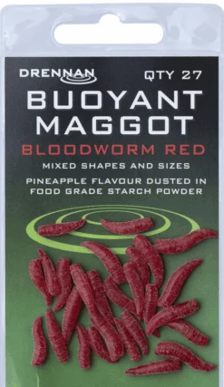 Drennan BUOYANT MAGGOT & CASTER -Visserij Benodigdheden Winkel drennan buoyant maggot bloodworm red min