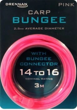 Drennan CARP BUNGEE 3m HOLLOW ELASTIC WITH CONNECTOR -Visserij Benodigdheden Winkel drennan carp bungee holle elastiek 2 min