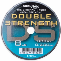 Drennan DOUBLE STRENGTH 100m -Visserij Benodigdheden Winkel drennan double strength 100m nylon 8lb 0220mm min