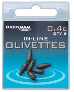 Drennan IN-LINE OLIVETTES -Visserij Benodigdheden Winkel drennan inline oilivettes 04g min