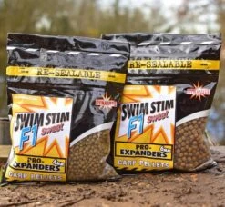 DYNAMITE BAITS SWIM STIM PRO EXPANDERS 350g -Visserij Benodigdheden Winkel dynamite baits F1 sweet Expander pellets min