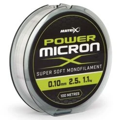 Matrix POWER MICRON 100m - 9 Opties -Visserij Benodigdheden Winkel gml028 matrix power micron nylon 010mm GML028 min