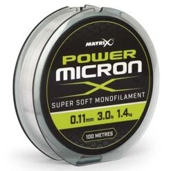Matrix POWER MICRON 100m - 9 Opties -Visserij Benodigdheden Winkel gml029 matrix power micron nylon 011mm min