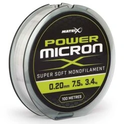 Matrix POWER MICRON 100m - 9 Opties -Visserij Benodigdheden Winkel gml034 matrix power micron nylon 020mm min