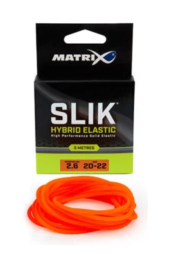Matrix SLIK ELASTIC - 8 Opties -Visserij Benodigdheden Winkel slik hybrid elastic 3m 26mm 20 22size