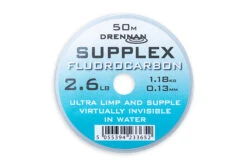 Drennan SUPPLEX FLUOROCARBON 50m -Visserij Benodigdheden Winkel supplex fluorocarbon 2.6 a
