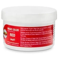 MAGIC COLOR 100g -Visserij Benodigdheden Winkel van den eynde magic color kleurstof red rood min